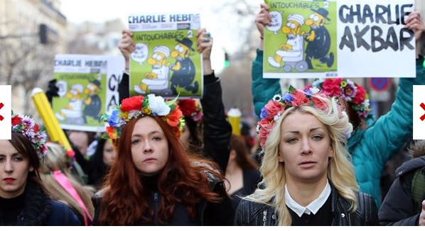 Davos'ta FEMEN eylemi! Davos'ta düzenlenen Dünya Ekonomik Forumu FEMEN üyeleri tarafından protesto edildi. Davos femen2