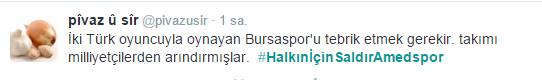 Amedspor Bursaspor'u 2-1 yendi Bursaspor ve Amedspor'un karşı karşıya geldiği Ziraat Türkiye Kupası'nın 16. maçında Amedspor Bursaspor'u 2-1 yendi. Amedspor Amedspor Bursaspor Maçı (1)