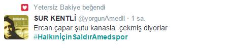 Amedspor Bursaspor'u 2-1 yendi Bursaspor ve Amedspor'un karşı karşıya geldiği Ziraat Türkiye Kupası'nın 16. maçında Amedspor Bursaspor'u 2-1 yendi. Amedspor Amedspor Bursaspor Maçı (2)