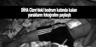 Cizre’deki bodrumdan yaralıların fotoğrafları yayınlandı Bir haftadır Cizre'de bodrumda bulunan ve ambulansların almasına izin verilmeyen yaralıların fotoğrafları yayınlandı.