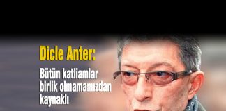 Dicle Anter: Bütün katliamlar birlik olmamamızdan kaynaklı dicle anter