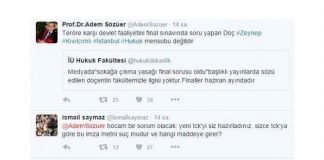 Hocam bir sorum olacak: TCK’yı siz hazırladınız, sizce bu imza metni suç mudur? ismail saymaz adem sozuer