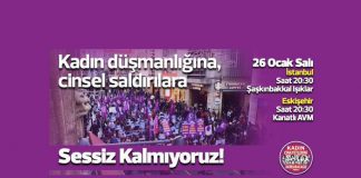Kadınlardan İstanbul ve Eskişehir’de Sessiz Kalmıyoruz eylemi sessiz-kalmıyoruz