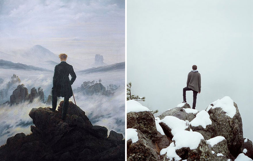 Caspar David Friedrich: Wanderer above the Sea of Fog / Fotoğraf: Spencer Harding