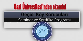 Gazi Üniversitesi’nden skandal: ‘Geçici Köy Korucuları’na sertifika programı Gazi Üniversitesi Korucu