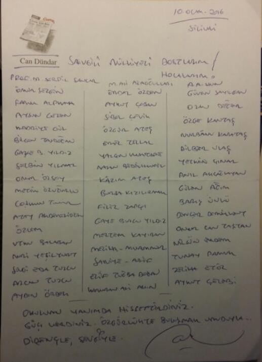 can dündar mülkiye mektup