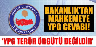 YPG’nin ‘terör örgütü’ olup olmadığını soran mahkemeye İçişleri değil demiş Ypg, içişleri bakanlığı, mahkeme, ypg ter