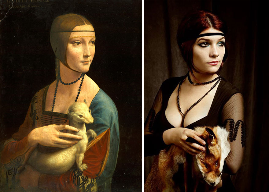 “Lady with an ermine” by Leonardo da Vinci