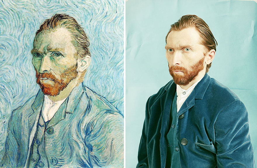 “Self Portrait 1889″ by Vincent van Gogh