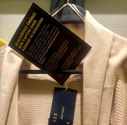 hakkında zara etiket 6 Alışveriş
