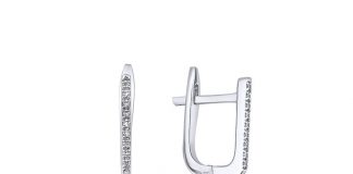 Safir Pırlanta Küpe