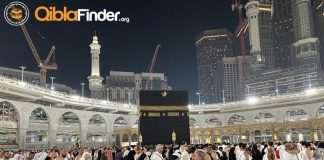 Namaz için Kıbleyi göster