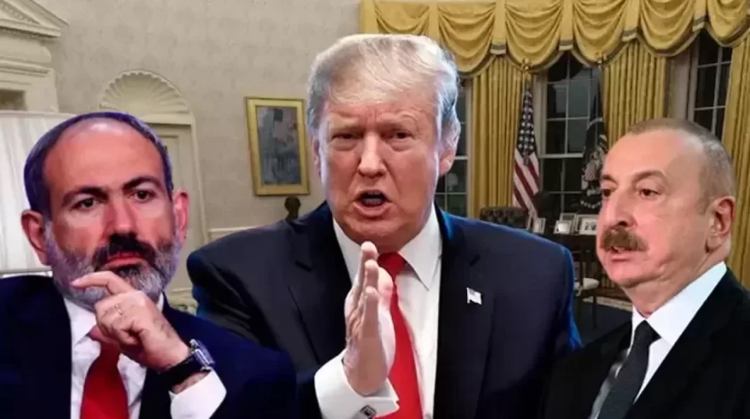 İlham Aliyev, Nikol Paşinyan, Donald Trump